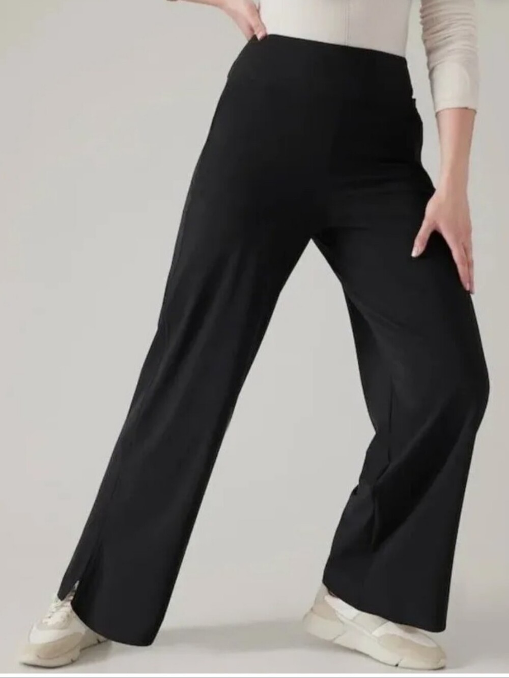 Athleta Cosmic Black Pants SIZE 8 - Picture 4 of 8